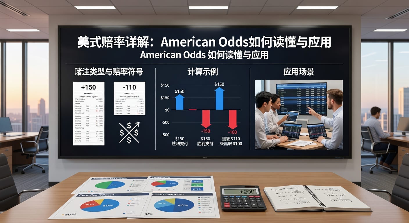 美式赔率 american odds 读法与换算实战